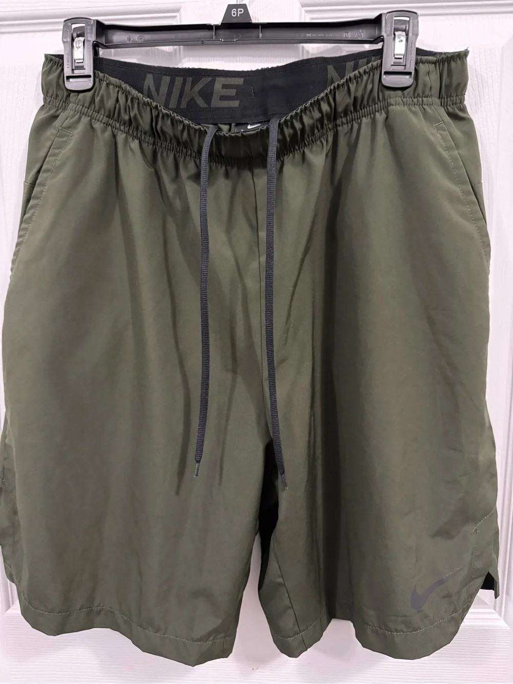 Nike Olive Athletic Training Shorts with Drawstring